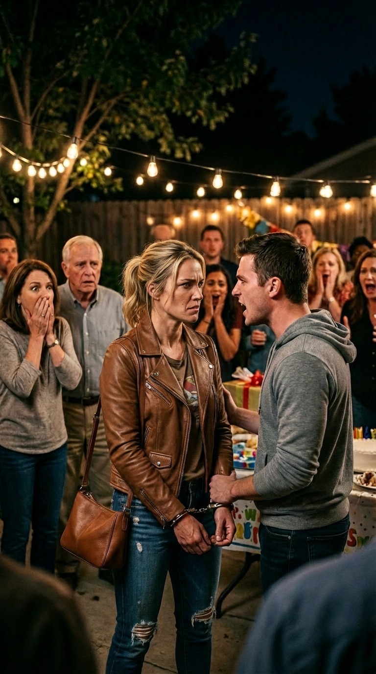 Na jego imprezie mój brat krzyknął: „Aresztuję cię za kradzież!”. Zakuł mnie w kajdanki, a rodzina wiwatowała. Spojrzałem mu w oczy: „Właśnie porwałeś agenta federalnego”.