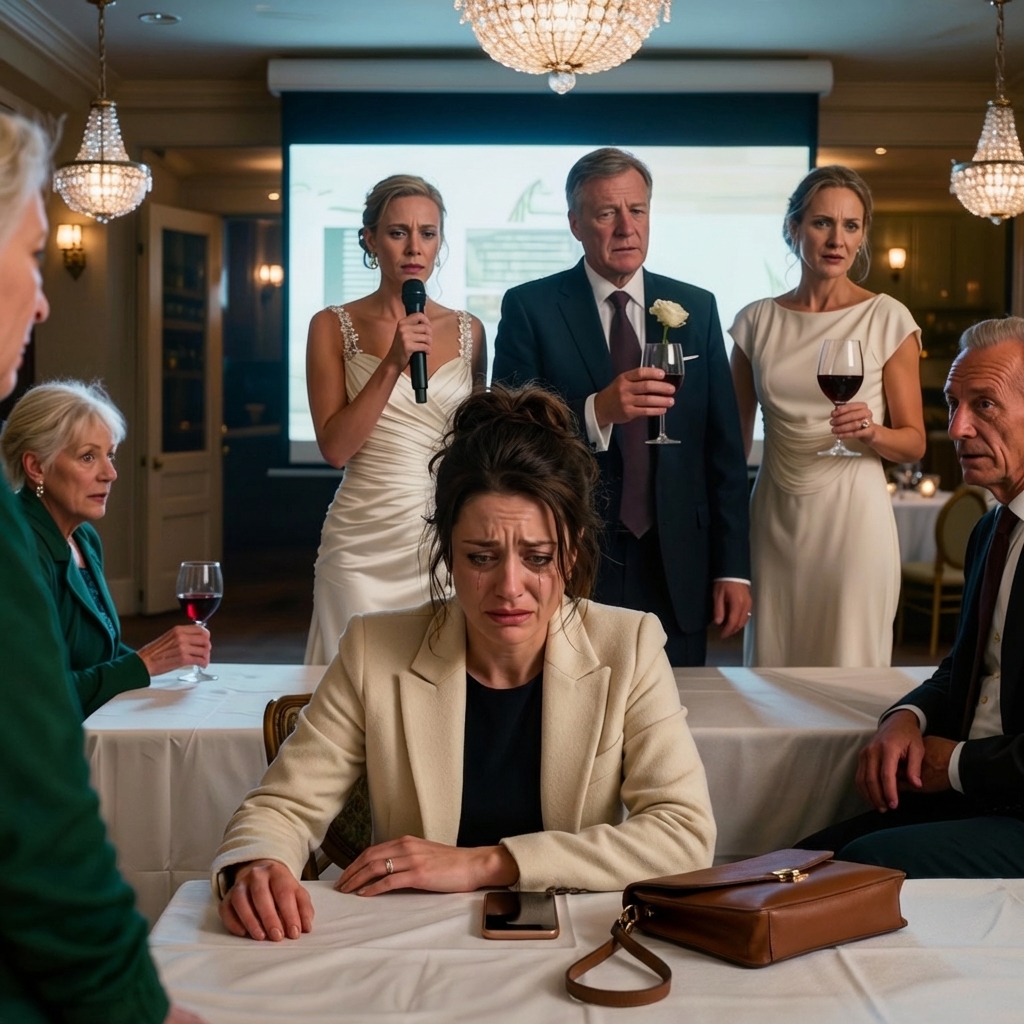 Moja siostra umieściła na 3-metrowym ekranie weselnym napis „bezpłodny” i kazała 200 gościom się śmiać, więc wysłałam SMS-a z jednym słowem — „Rozpocznij” — i cała sala przestała oddychać.