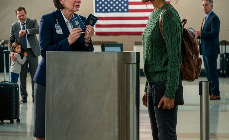 Pracownik lotniska niszczy paszport młodej kobiety, nie wiedząc, że jest ona audytorem ds. bezpieczeństwa lotniczego i przebywa na lotnisku incognito.