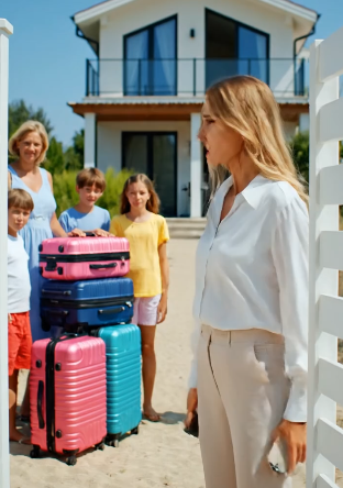 Synowa napisała mi SMS-a: „Spędzamy ferie wiosenne w twoim domku na plaży – moje dzieci, mama i ja. Do czwartku zapełnij lodówkę”. Odpowiedziałem jednym słowem: „Nie”. Wysłała trzy roześmiane emotikony i napisała: „I tak jedziemy. Co zamierzasz robić?”. Pozwoliłem jej się więc spakować, przechwalać i dojechać tam z pięcioma walizkami. Kiedy dotarli do drzwi, odpowiedź już na nich czekała.