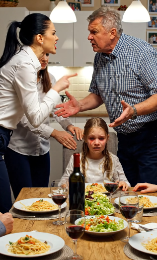 „Ty i twoje dziecko jesteście tylko darmozjadami” – oznajmił mój tata przy stole. Mama uśmiechnęła się i skinęła głową. Mieszkali w moim domu, jedli moje jedzenie, nie płacąc czynszu przez osiem miesięcy. Odłożyłem widelec i powiedziałem dwa słowa… Moja córka nas porzuciła.
