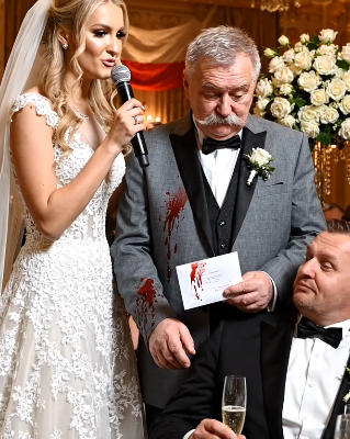 Na ślubie mojego syna, tym, za który zapłaciłem w całości, jego nowa żona z uśmiechem przedstawiła mnie swojej bogatej rodzinie: „To ten stary człowiek, z którym musimy się użerać”. Wszyscy się śmiali… aż jej ojciec przyjrzał się bliżej, zbladł i wyszeptał: „Czekaj… czy ty nie jesteś moim nowym szefem?”.
