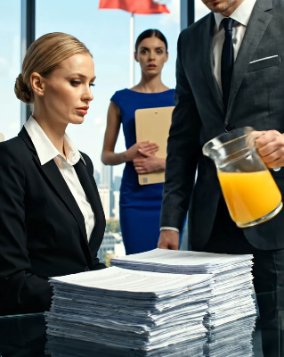 Nie przynoś śniadania na moje spotkanie – powiedział mój szef, po czym wyrwał mi sok pomarańczowy, wylał go na raport, nad którym pracowałam przez trzy tygodnie, i pozwolił wszystkim patrzeć, jak tam stoję, podczas gdy niektórzy z nich śmiali się, jakby moja praca nic nie znaczyła.